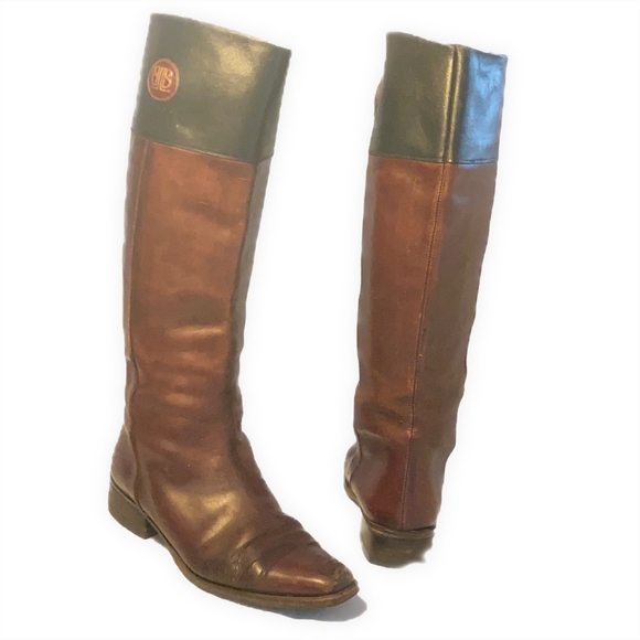 Lorenzo Banfi Italian Leather Riding Boots - Picture 1 of 10